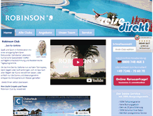 Tablet Screenshot of cluburlaub.reisedirekt.de